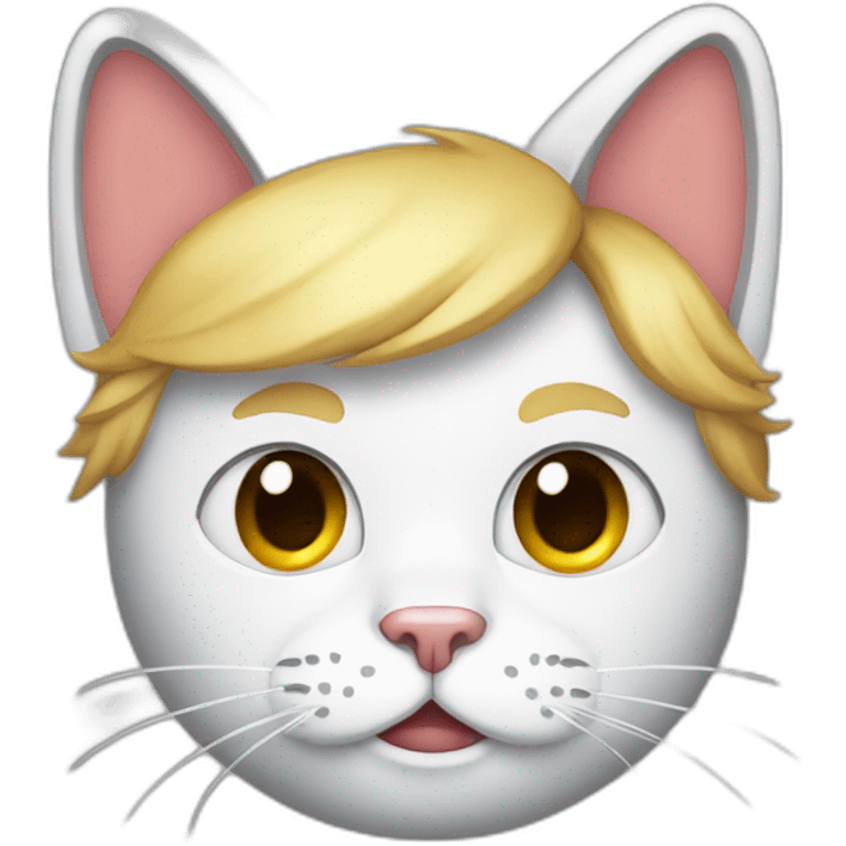 Donald Trump wearing Cat Ears emoji