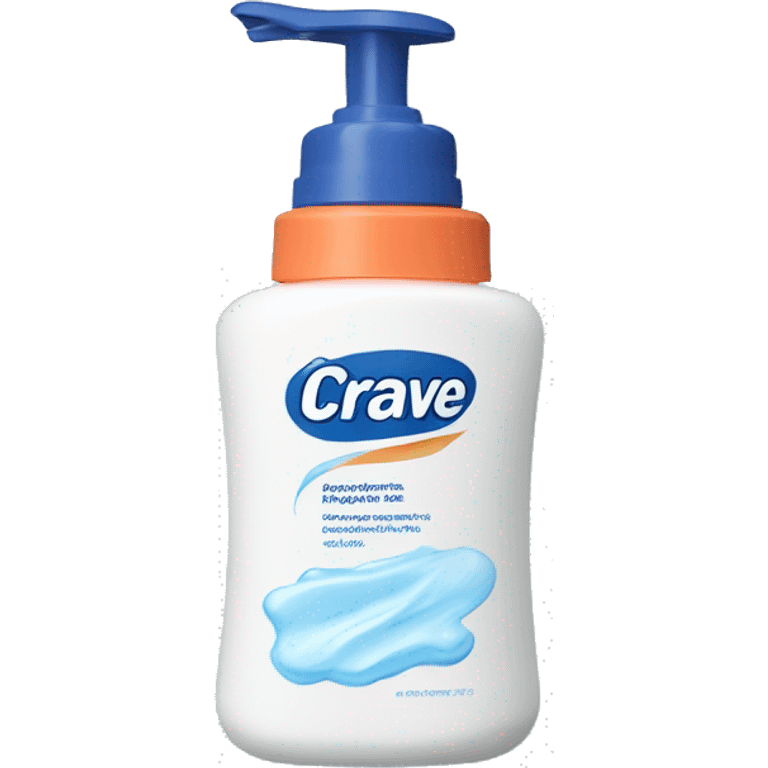 cerave washing foam bottle emoji