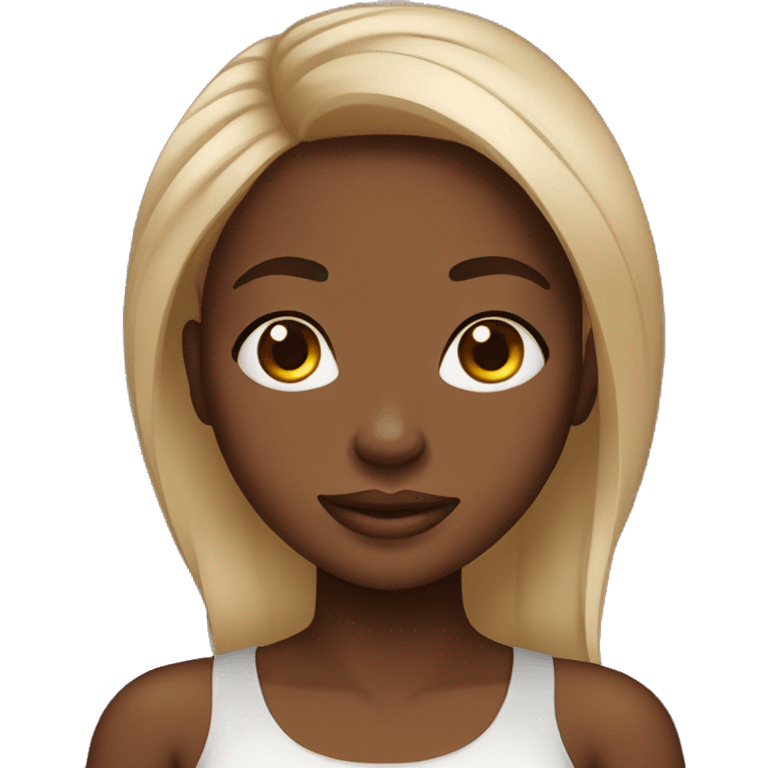 Pretty Brown skin Nigerian girl  emoji