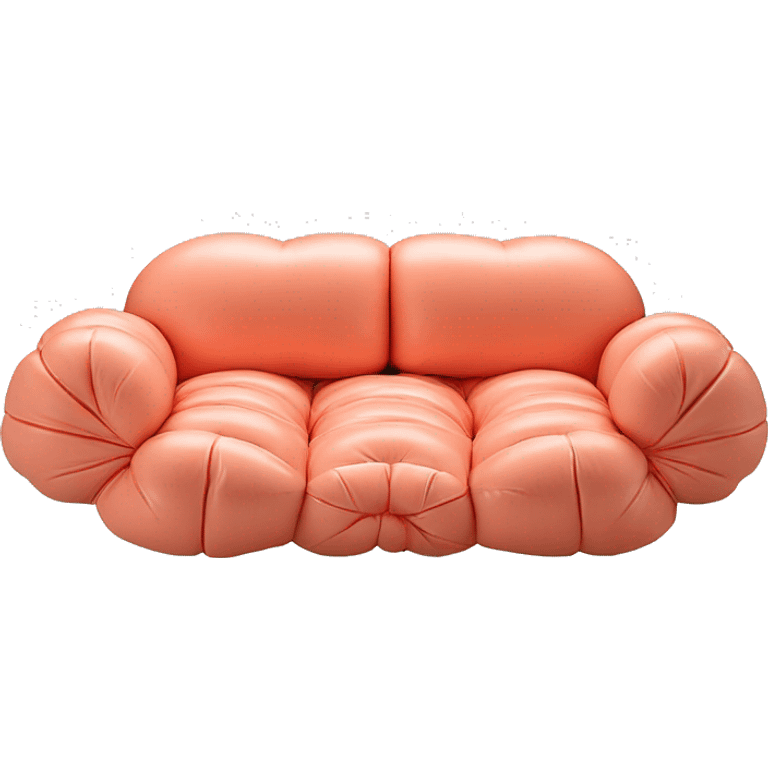 Camaleonda Mario Bellini sofa coral collor emoji