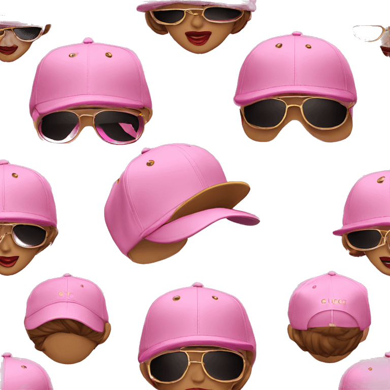 Pink gucci cap item emoji