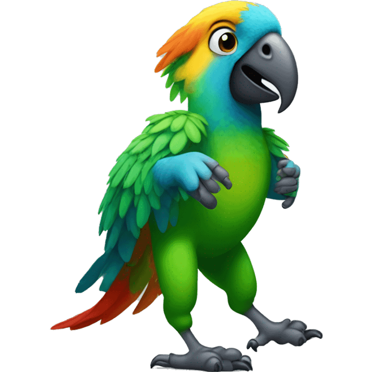 dancing parrot that looks like mark zuckerber emoji