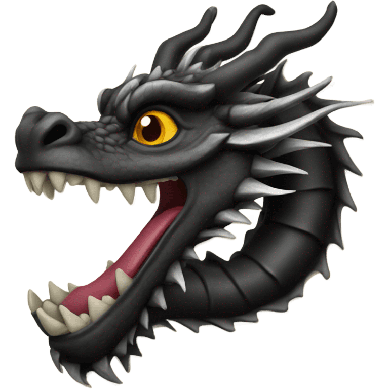 china dragon black emoji