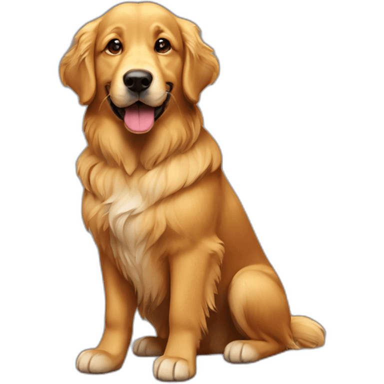 Bedouin golden retriever emoji