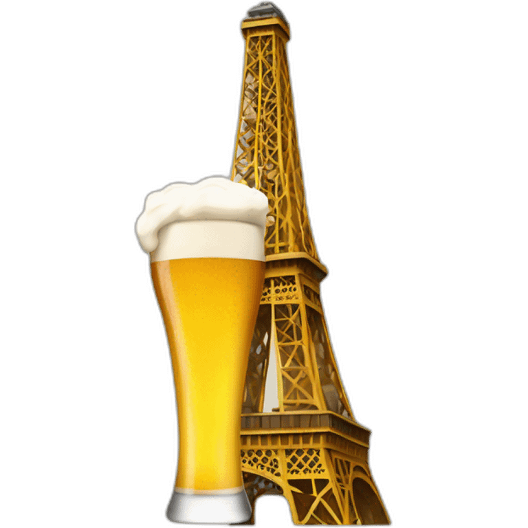 effeil-tower-drinking-beer emoji