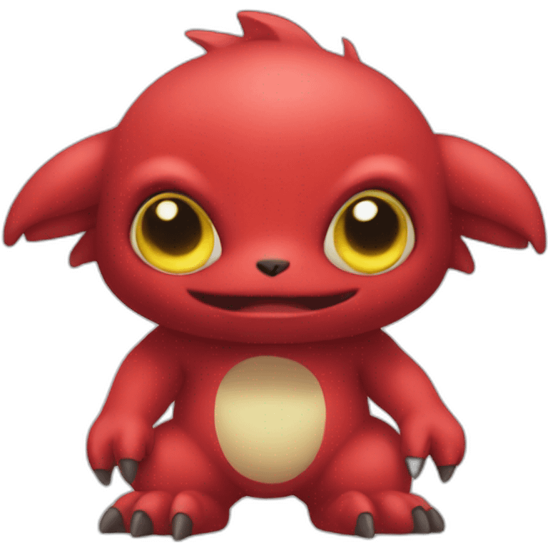 red baby Digimon creature emoji