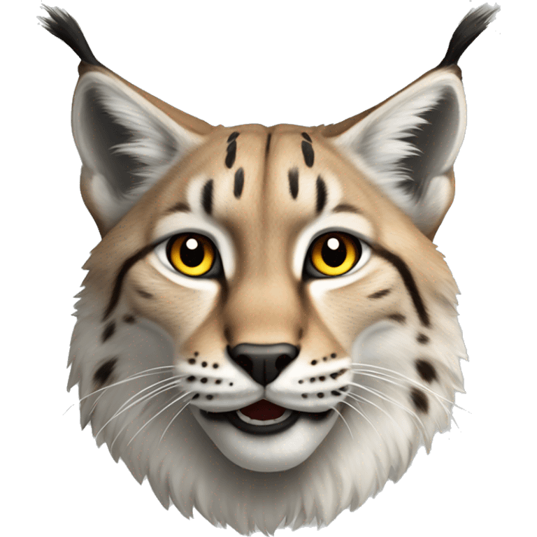 Lynx with big exclamation mark emoji