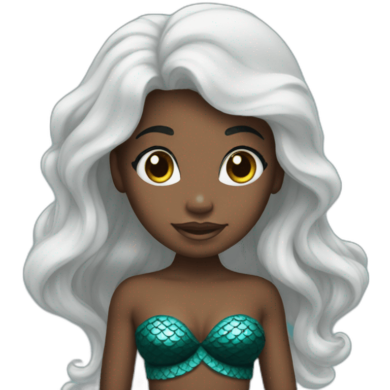 Black little mermaid emoji