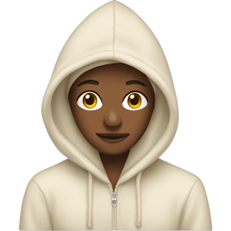 A cream hoodie emoji