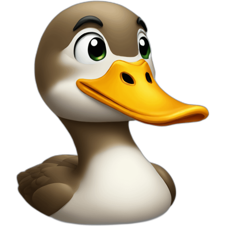 Duck smile emoji