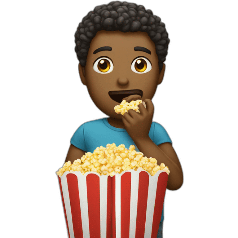 Cinema eating popcorn  emoji