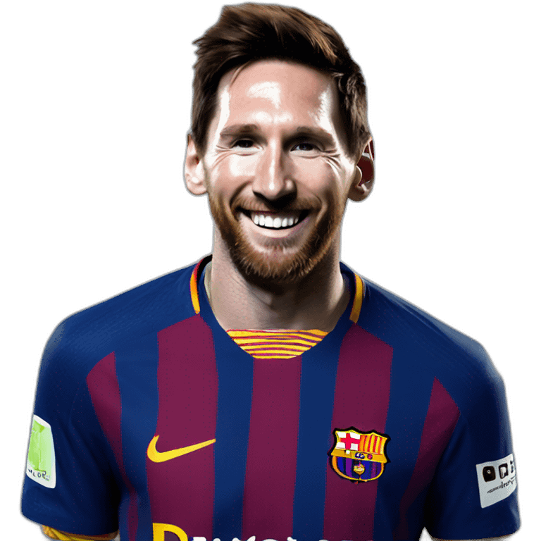 messi sonriendo emoji