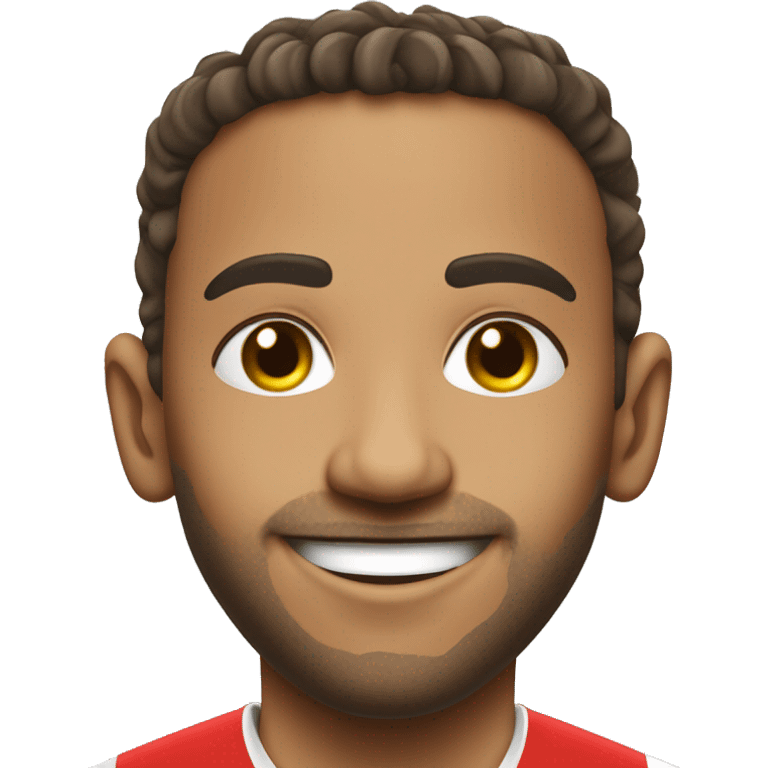 smiling soccer player portrait morocan emoji