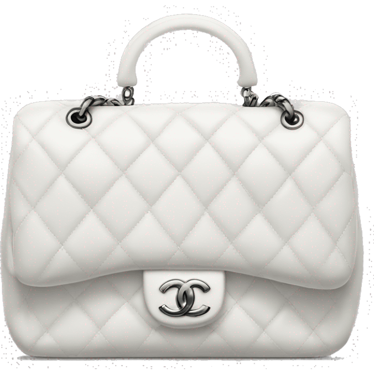 White Chanel bag emoji