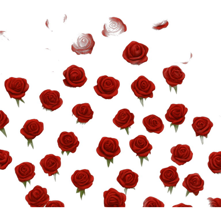 Ramo de rosas rojas emoji