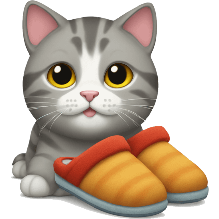 Cat with slippers emoji