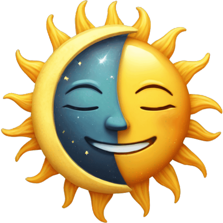 Sun and moon, planets  emoji