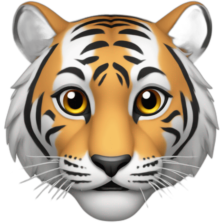 tiger coloring page emoji