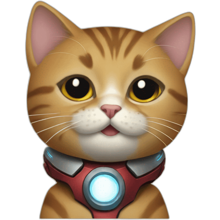 Cat and iron man emoji