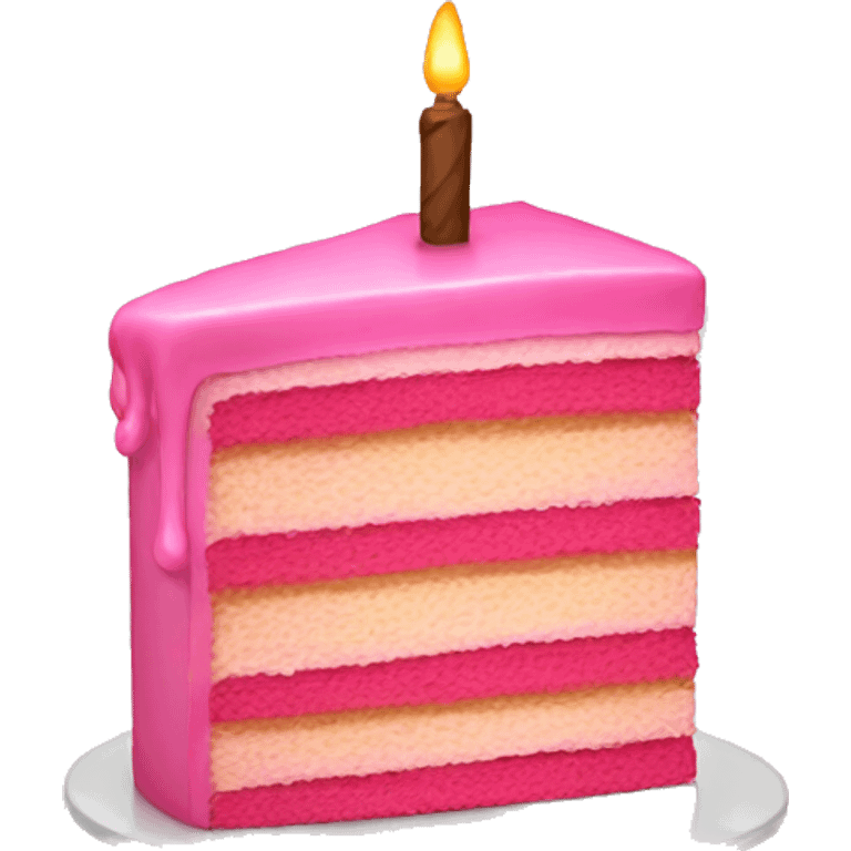 Pink cake emoji