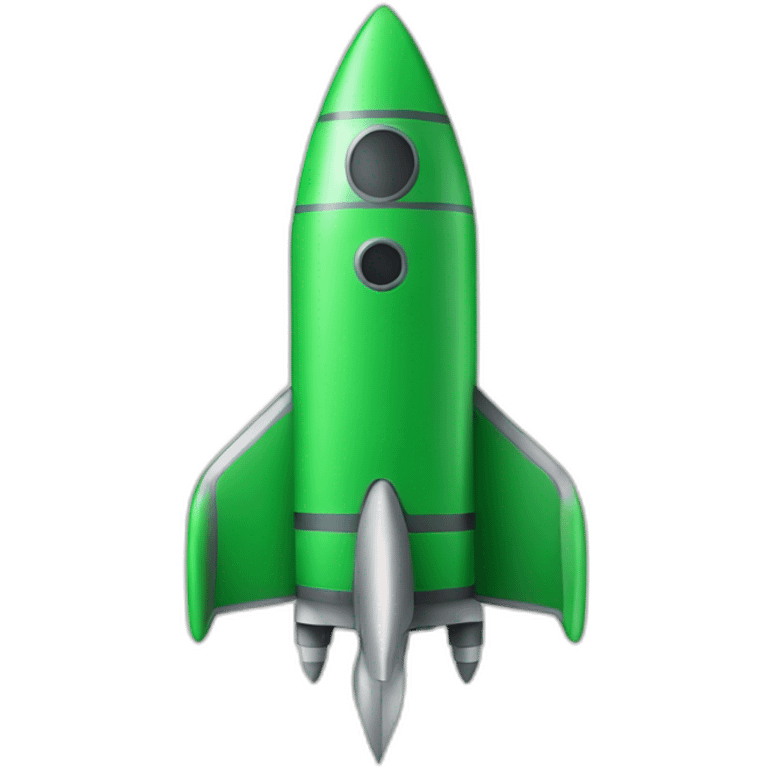 Rocket green emoji