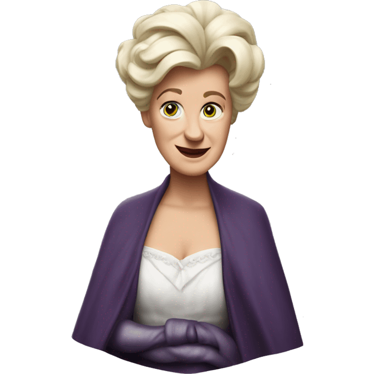 Ursula von der Leyenl photorealistic shrugs emoji