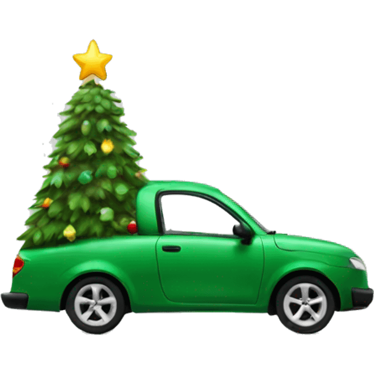 Christmas tree car emoji