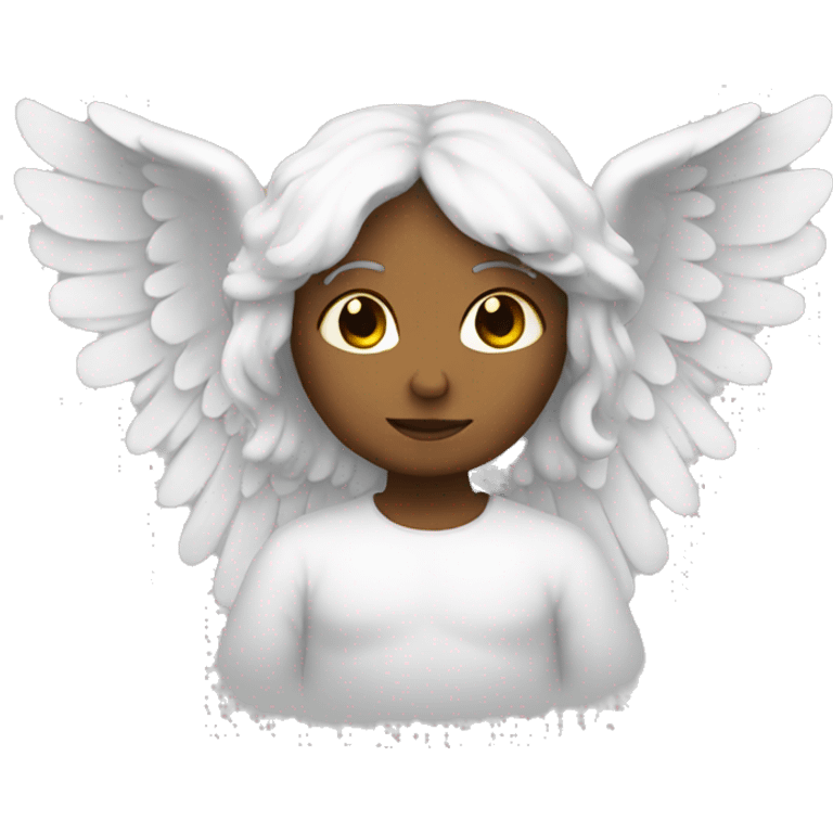 angel with wings and halo emoji