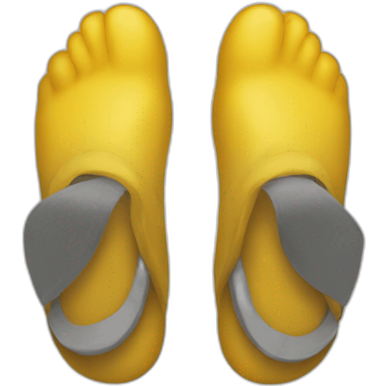 yellow foot emoji