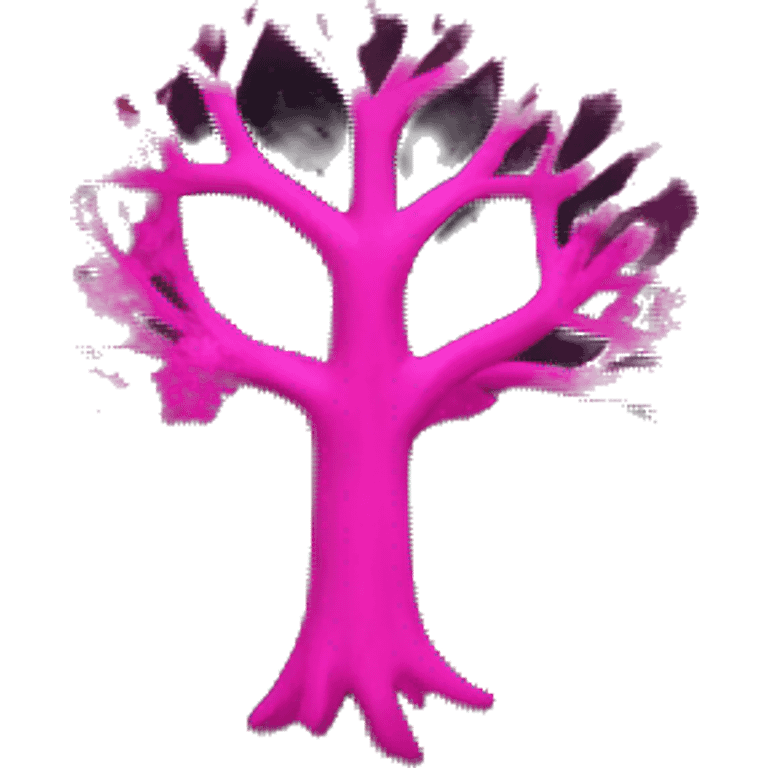 neon pink tree of life emoji