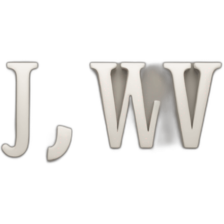 A sign with the inscription "JW" emoji