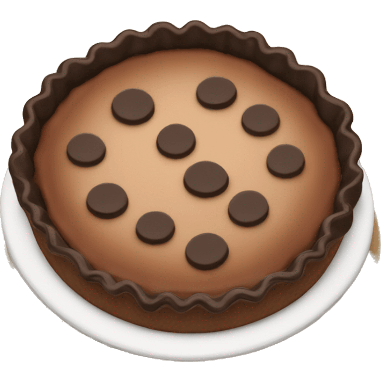 Chocolate pie  emoji