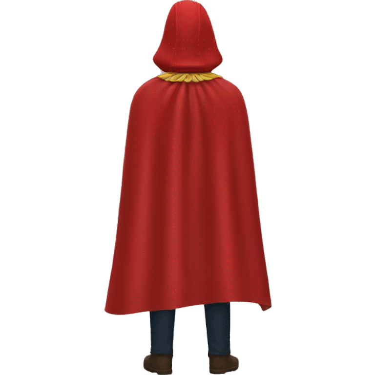 red hero cape back view emoji