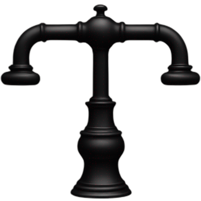 black antique faucet emoji