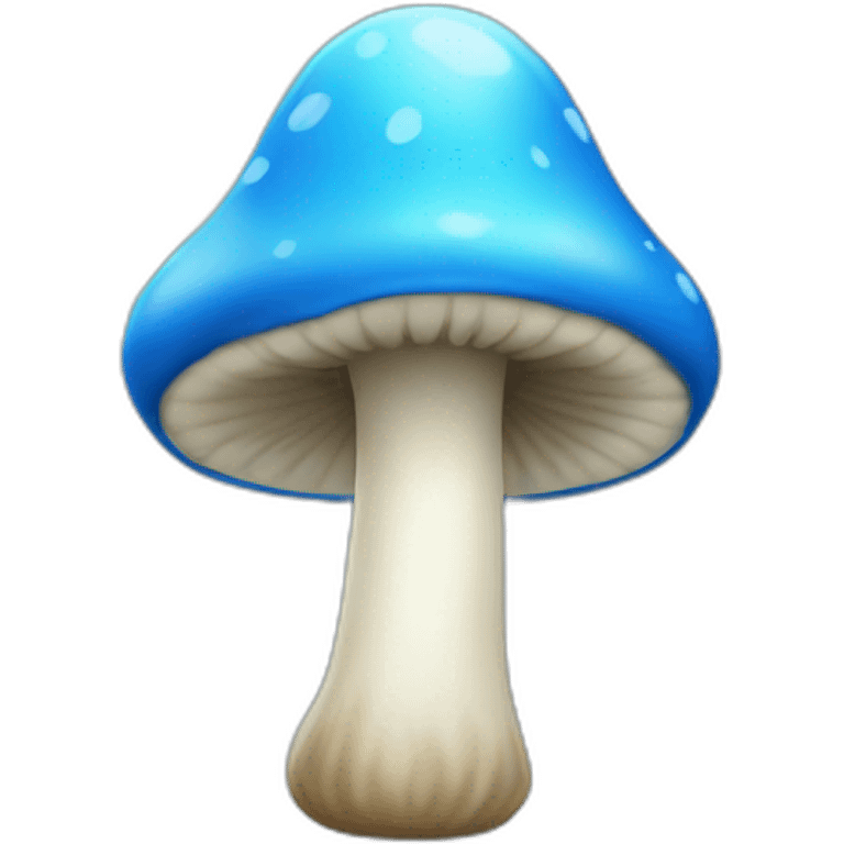 Blue mushroom emoji