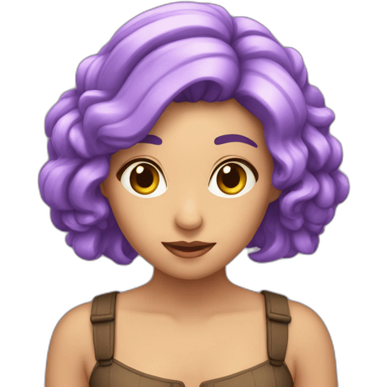 berenjena Violeta con venas emoji