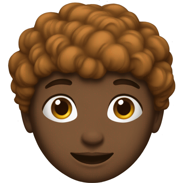 garçon de couleur marron  emoji