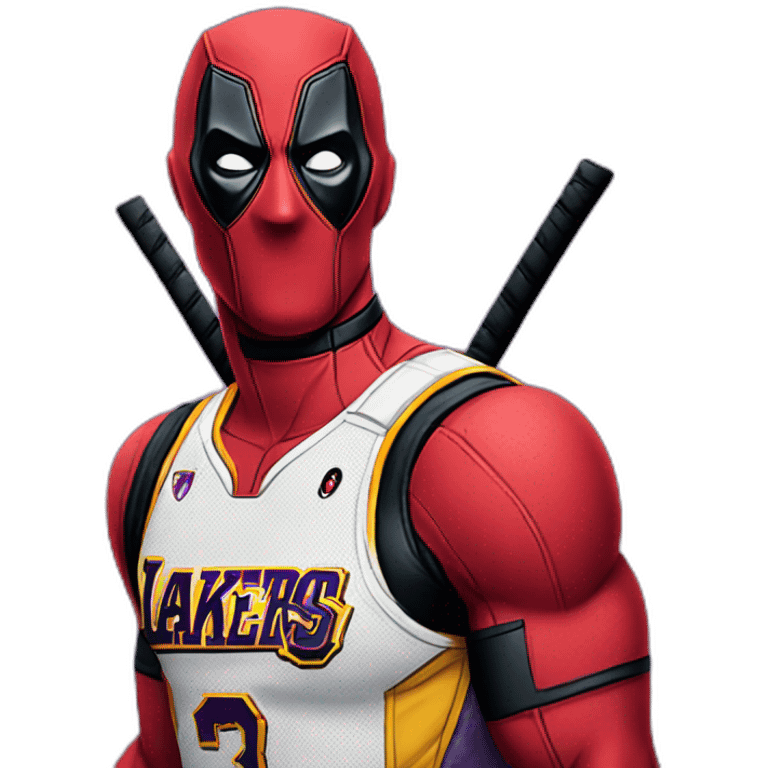 deadpool in lakers jersey emoji