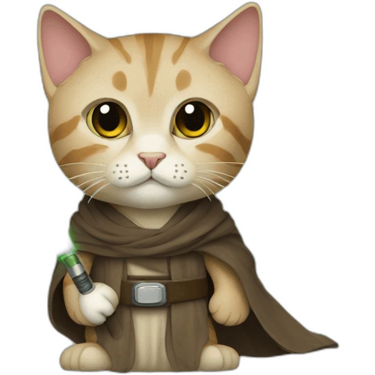 Jedi cat emoji