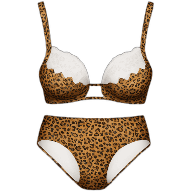 Leopard printed underwear emoji