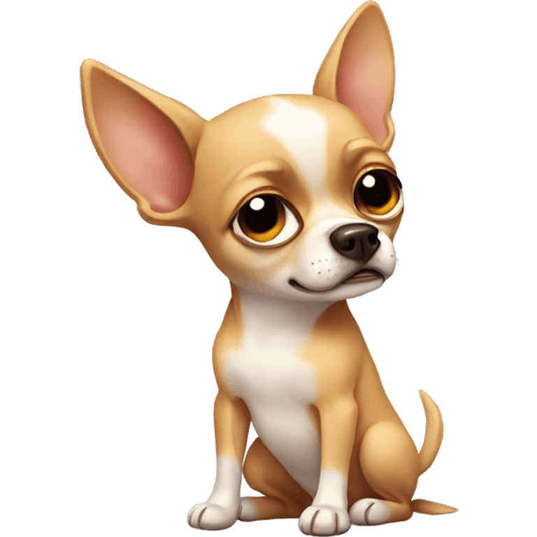 sad Chihuahua crying emoji