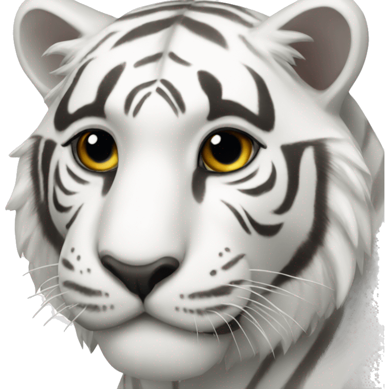 white tiger emoji