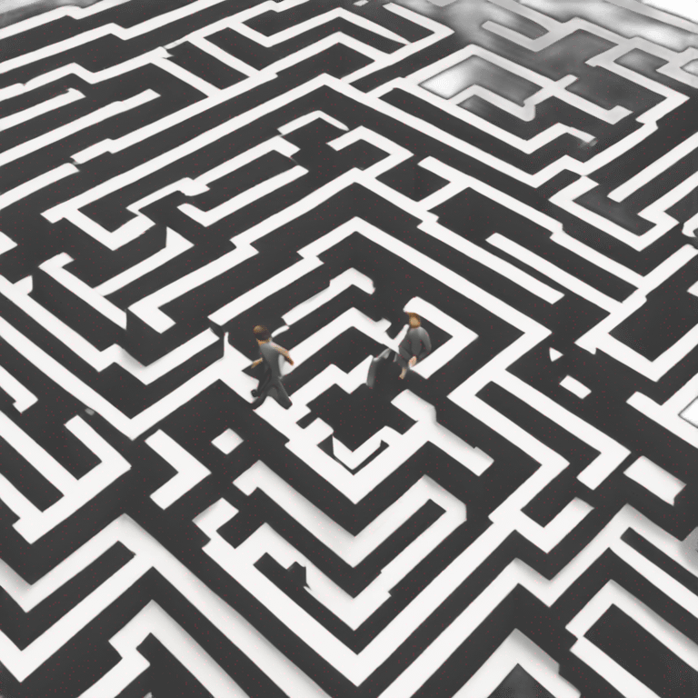 Mc Escher type maze emoji