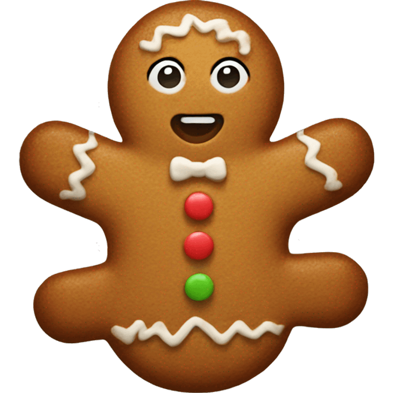 Gingerbread women sweating  emoji