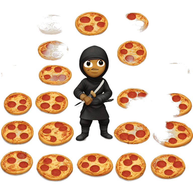 Ninja s eat pizza  emoji