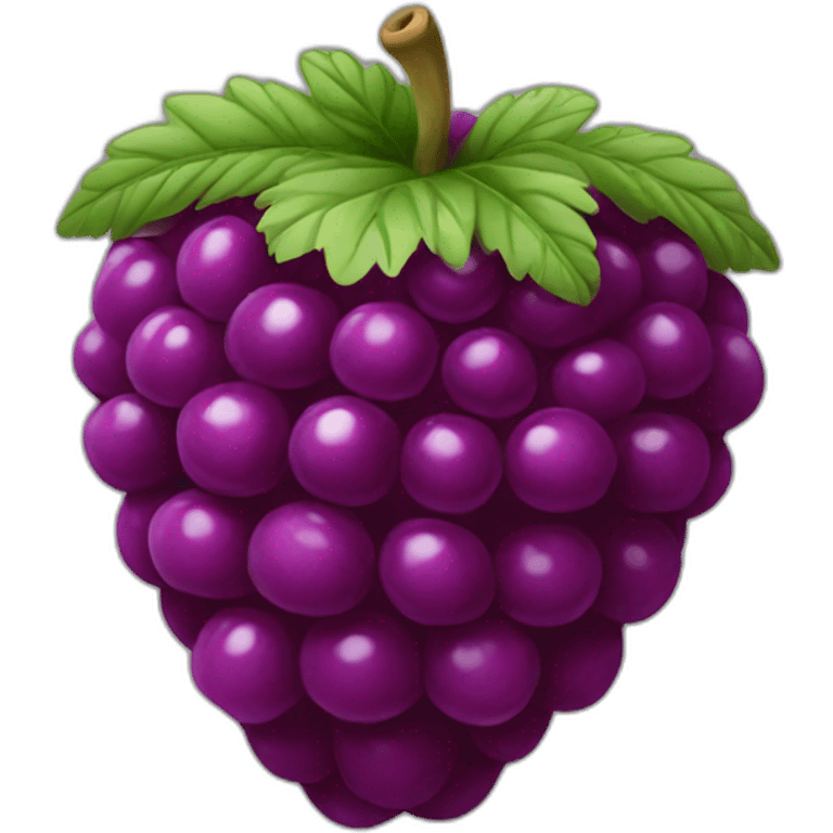 big Purple raspberry emoji