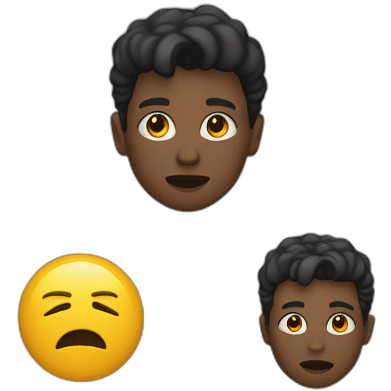 Garçon qui mord ses lèvres  emoji