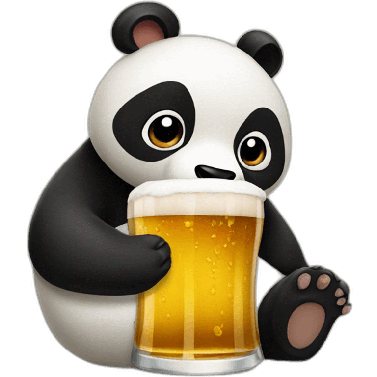 panda boit biere emoji