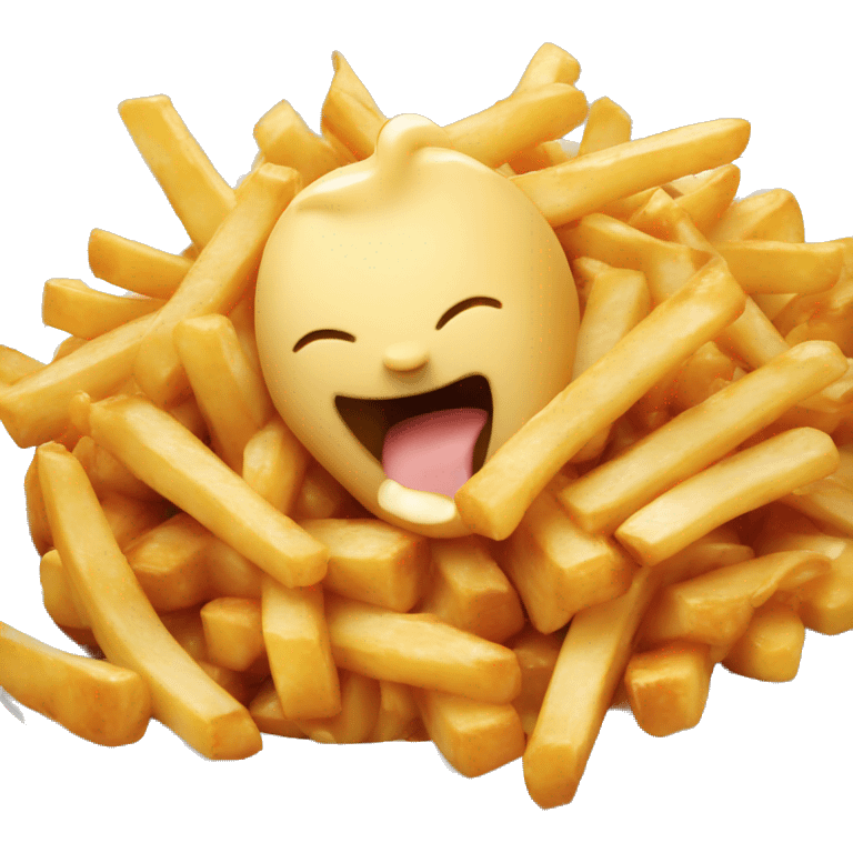 Poutine qui mange emoji