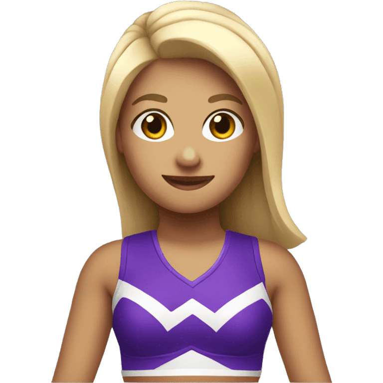 Cheerleader purple  emoji